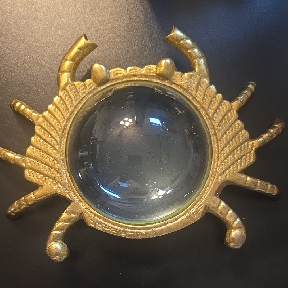 Gold Crab Magnifying Glass Appearance Of Jelly Belly.
